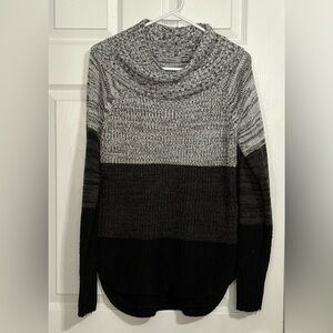 Jason Maxwell Women's Cowl Neck Strip Pullover - Large